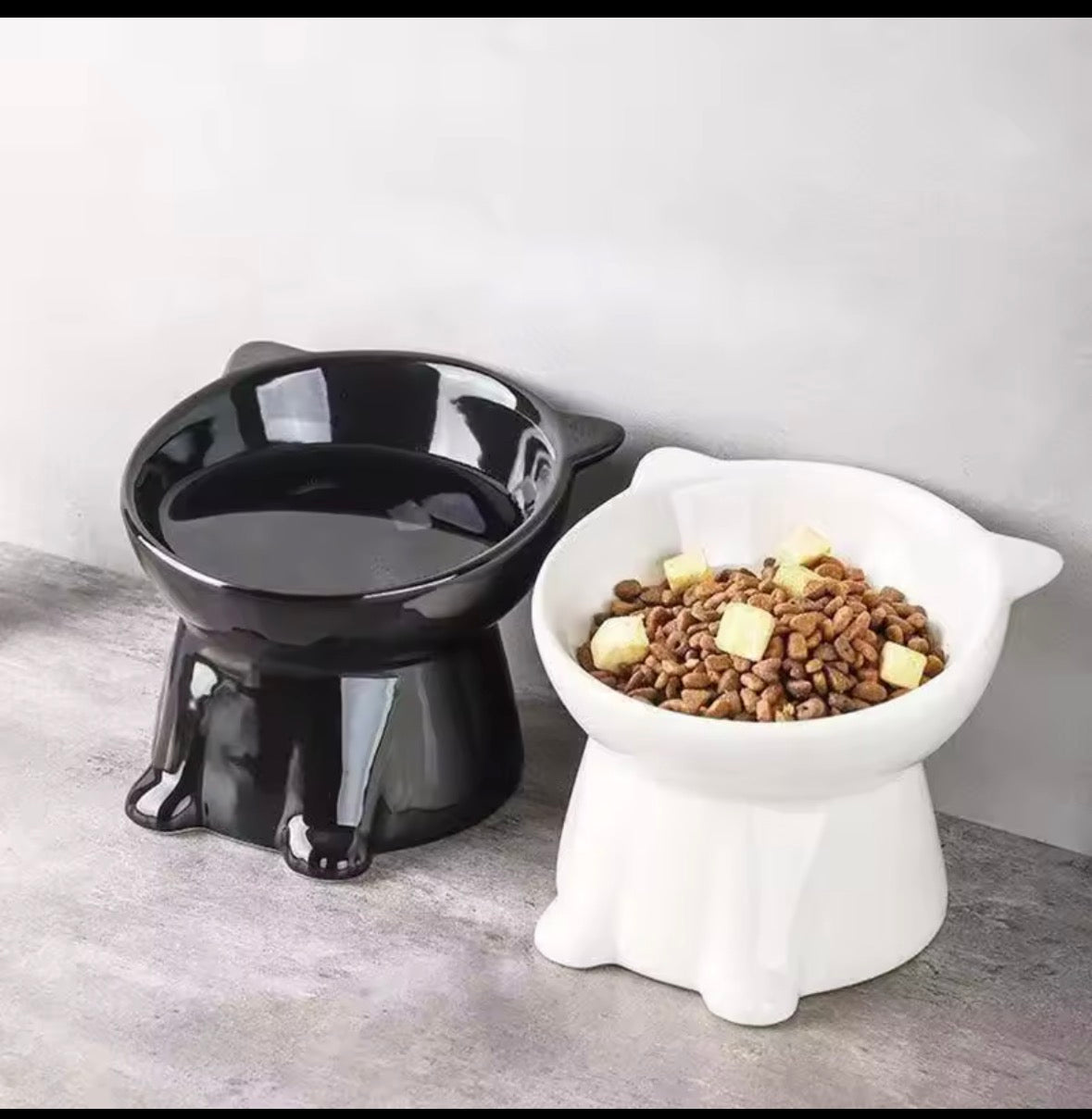 Elevated Slanted Anti Tip Cat Bowl.